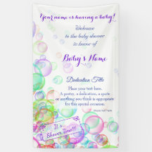 Baby shower de bulles de savon d'arc-en-ciel