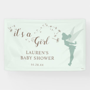 Banderoles Baby shower de fille Bell Tinker vert
