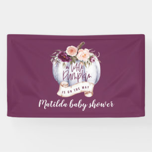Banderoles baby shower de la petite cascade citrouille