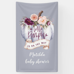 Banderoles baby shower de la petite cascade citrouille