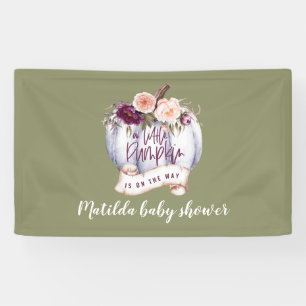 Banderoles baby shower de la petite cascade citrouille