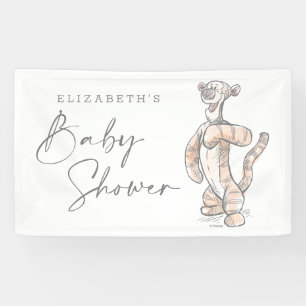 Banderoles Baby shower de tigre d'aquarelle