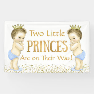 Banderoles Baby shower de Twin Boy Prince