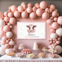 Baby shower du Boho Rose de la Vache Sainte