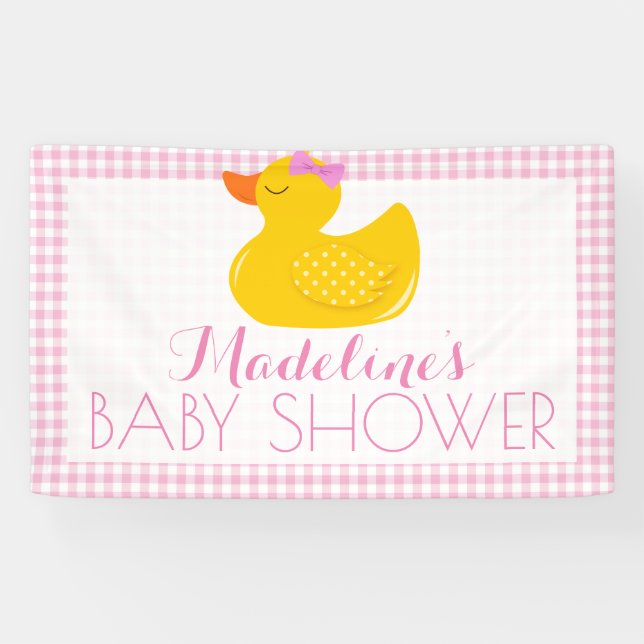 Banderoles Baby shower en caoutchouc (Horizontal)
