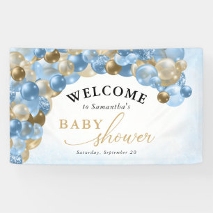 Banderoles Baby shower Garçon Arch Blue & Gold