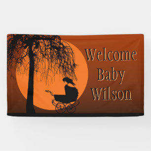 Banderoles Baby shower Goth-Horror