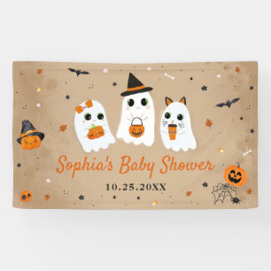 Banderoles Baby shower Halloween Cute Ghost