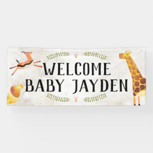 Banderoles Baby shower Jungle Safari