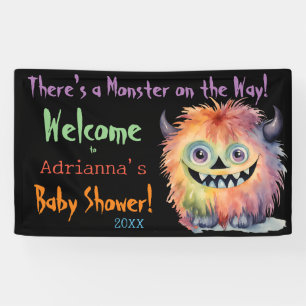 Banderoles Baby shower Monster mignon