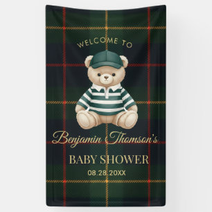 Banderoles Baby Shower Ours Teddy Bear Élégant Prépa
