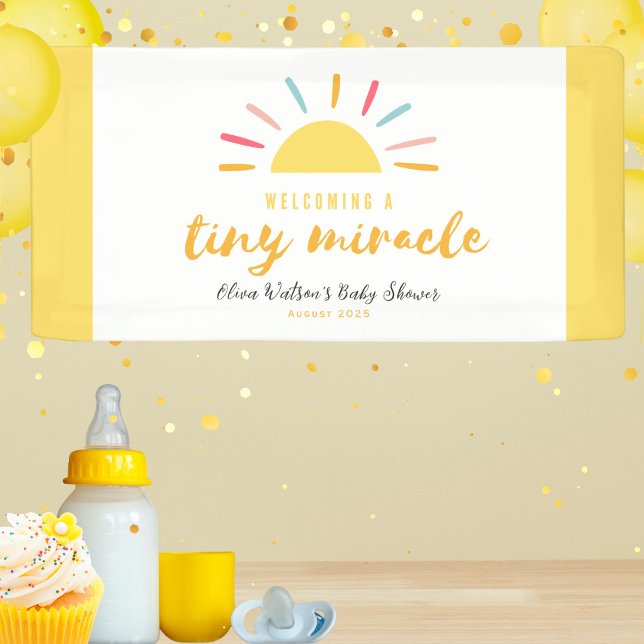 Banderoles Baby shower petit miroir Sun (Créateur téléchargé)
