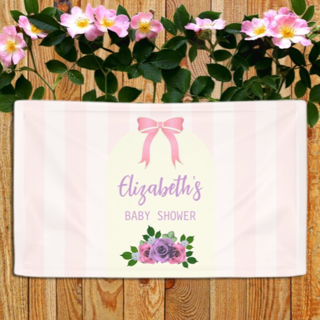 Banderoles Baby shower rose Rose (Créateur téléchargé)