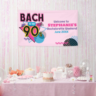Banderoles Bach to the 90s Retro Bachelorette