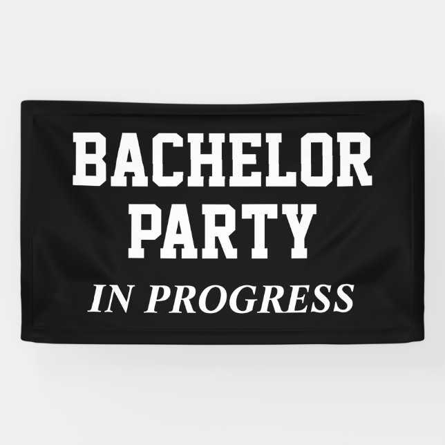 Banderoles Bachelor Party en cours (Horizontal)