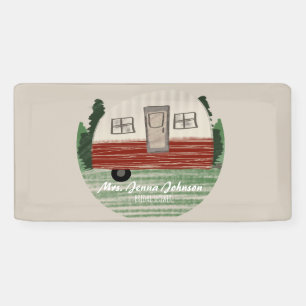 Banderoles Bachelorette Party Camper Mountains Week-end