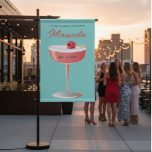 Bachelorette Party Cocktail Welcome Banner