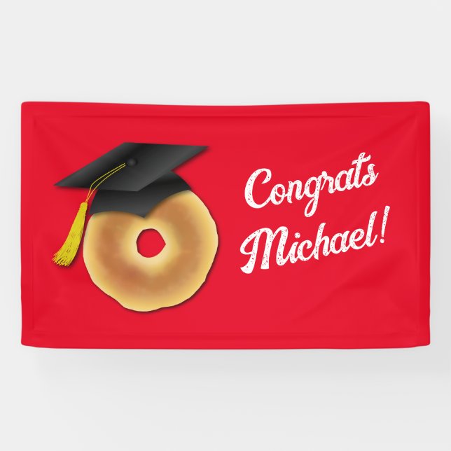 Banderoles Bagel Petit-Déjeuner Brunch Graduation Party (Horizontal)