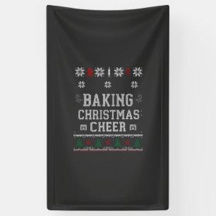 Banderoles Baking Christmas Cheer Gingerbread Oven Tricot Pat