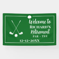 Bal de golf de retraite Drapeau moderne