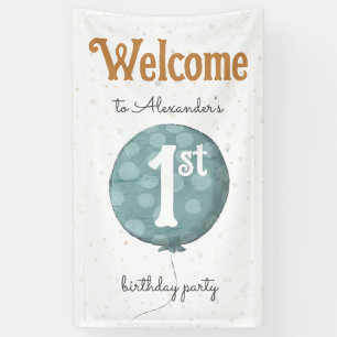 Banderoles Ballotte moderne simple accueil 1er anniversaire