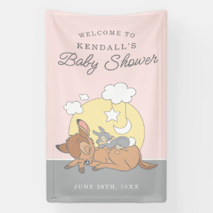 Banderoles Bambi   Au-dessus du Baby shower des filles de la 