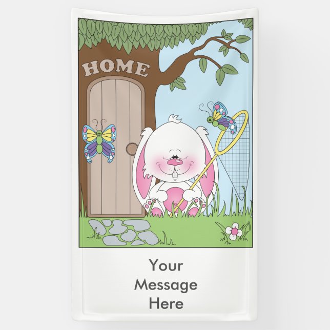 Banderoles Bande dessinée mignonne de lapin (Vertical)