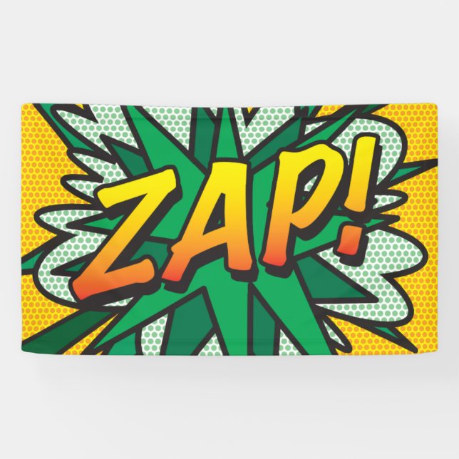 Banderoles Bande dessinée Pop Art ZAP! (Horizontal)