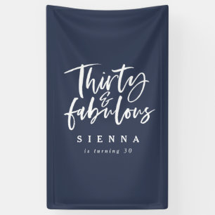 Banderoles Bandeau d'anniversaire fabuleux et de trente ans
