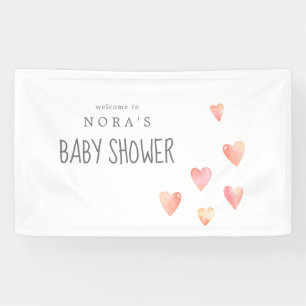 Banderoles Bandeau de bienvenue pour Baby shower de filles Wa