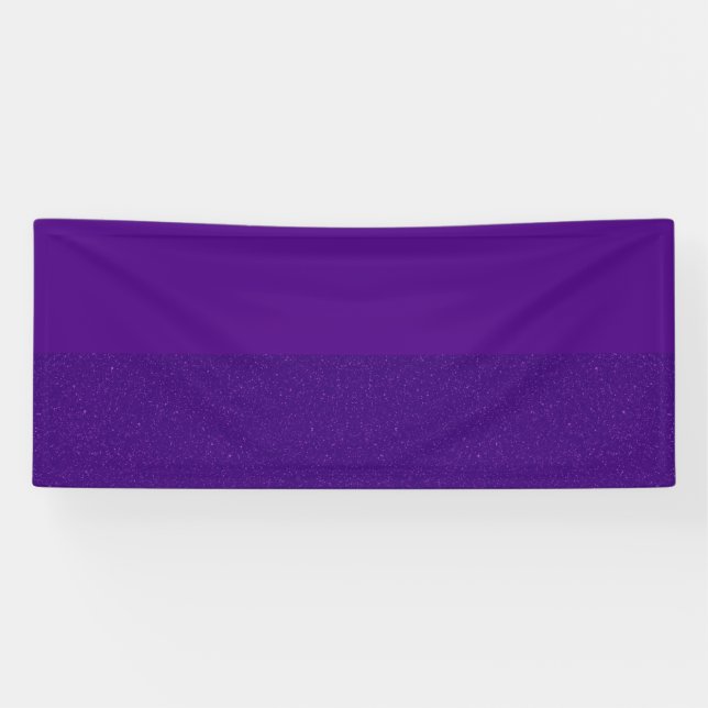 Banderoles Bandeau de fond personnalisé avec paillettes viole (Horizontal)