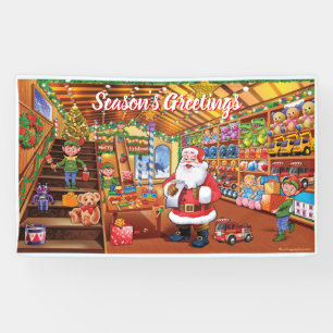 Banderoles Bandeau de vinyle de Noël 5' x 3' sur mesure Pèr