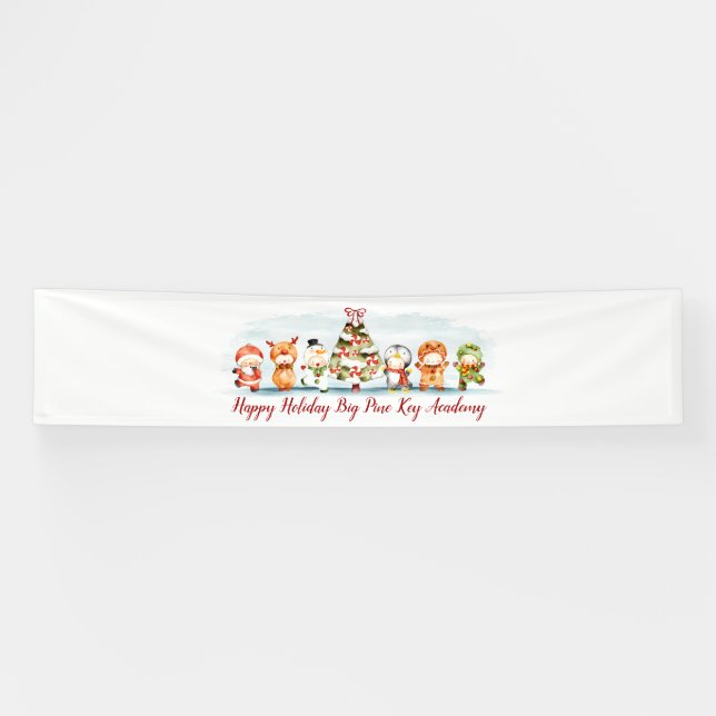 Banderoles Bandeau publicitaire de père Noël et Friends Holid (Horizontal)