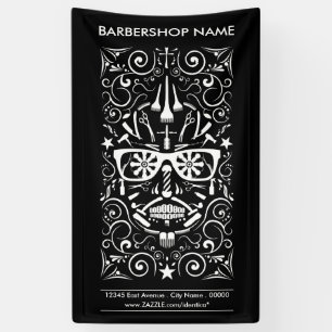 Banderoles barbershop dia de los muertos