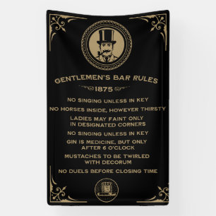Banderoles Barre Funny vintage Connexion Pour Barre Home