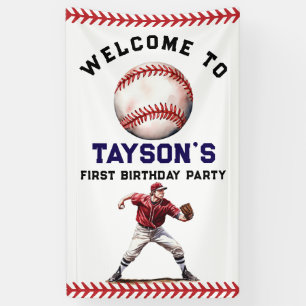 Banderoles Baseball première année bas 1er anniversaire