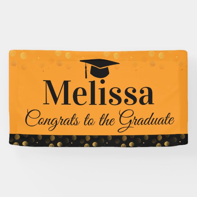 Banderoles Basic High School Graduation Party Banner (Horizontal)