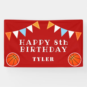 Banderoles Basket-ball mignon drapeaux Anniversaire de enfant