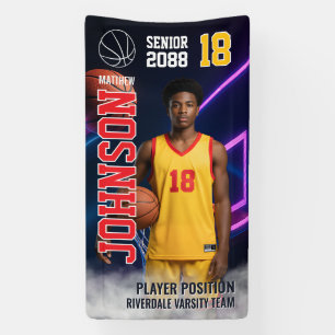Banderoles Basketball senioriel Photo personnalisée Sports