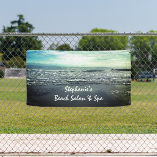 Banderoles Beach Ocean Tropical Salon Spa Artistique