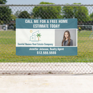 Banderoles Beach Real Estate Company Marketing Côte Bleue
