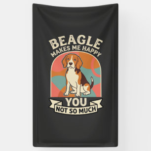 Banderoles Beagle Me Rend Heureux Vous Pas Tellement Chien