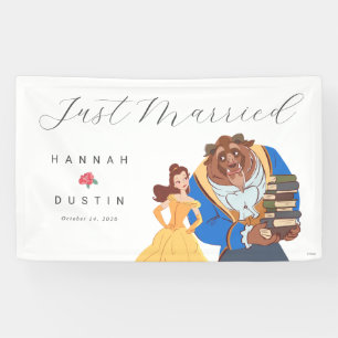 Banderoles Beauté & la bête juste marié Mariage