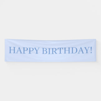 Banderoles Bébé bleu joyeux anniversaire