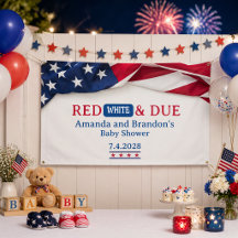 Bébé Fête du 4 juillet Rouge, Blanc et Prévu