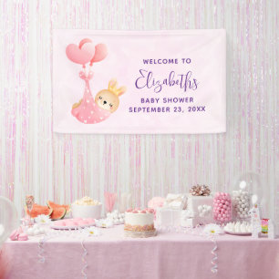 Banderoles Bébé mignon dans un Baby shower de couverture de c