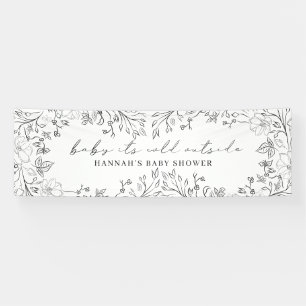 Banderoles Bébé son froid à l'extérieur Whimsical Floral Line