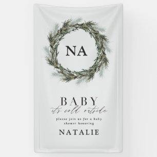Banderoles Bébé son froid en dehors du baby shower