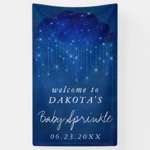 Banderoles Bébé Sprinkle Classic Blue   Accueil douche foncée