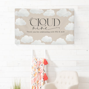 Banderoles Beige naturel cloud nine douche moderne élégant